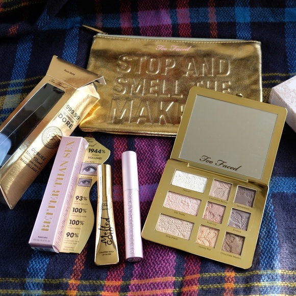 Too Faced Other - Too Faced Natural Eyes Full Size Makeup Bundle NWT